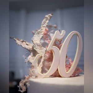 50th birthday cake topper